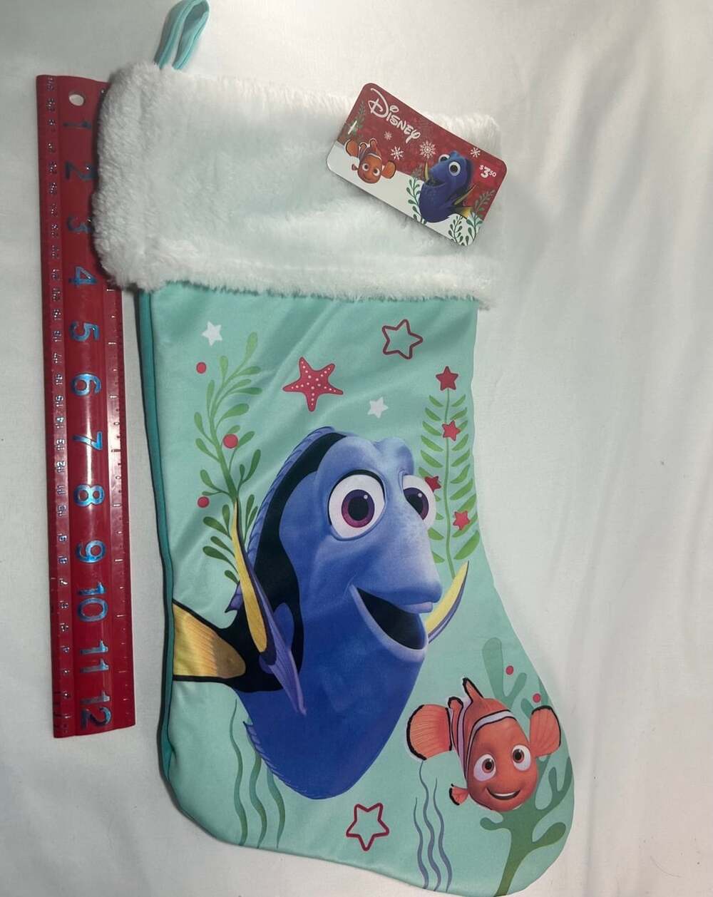 Finding Dory and Nemo Disney Pixar Christmas Stocking NWT